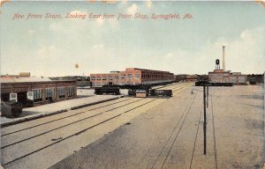 J60/ Springfield Missouri Postcard c1910 Frisco Railroad Shops Paint Shop 183