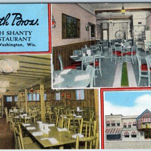 c1940s Port Washington, Wis. Smith Bros. Fish Shanty Restaurant Advertising A226