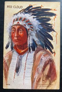 Mint USA Color Picture Postcard Native American Indian Chief Red Cloud