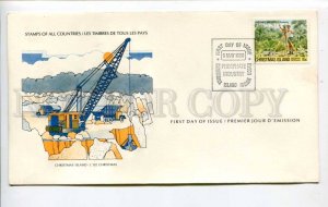 424606 CHRISTMAS ISLAND 1980 year First Day COVER certificate w/ signature
