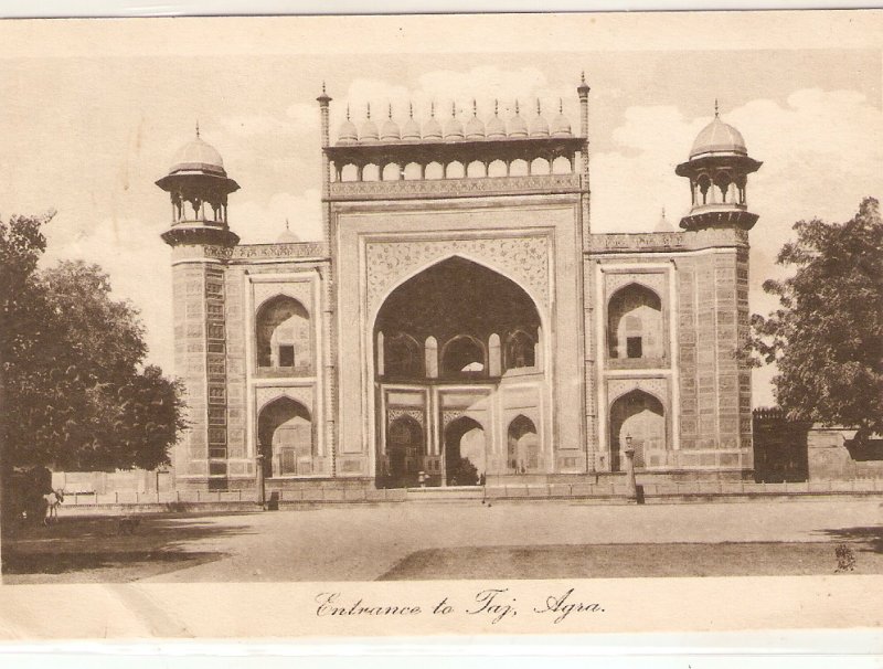 Entrance to Taj. Agra. India Tuck Photogravure Series PC # 952