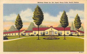 Bethany Home for Aged Sioux Falls South Dakota linen postcard