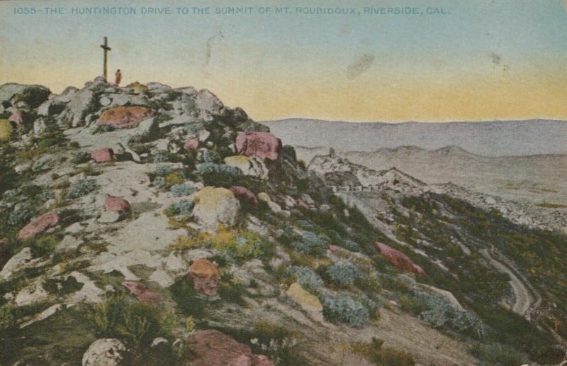 Huntington Drive Summit Mt Roubidoux Riverside CA Vintage Divided Back Post Card