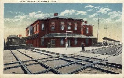 Union Station, Chillicothe, Ohio, OH, USA Railroad Train Depot Postcard Post ...