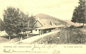 Norfolk CT Railroad Station Train Depot 1905 Raphael Tuck Postcard
