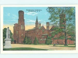 Unused W-Border SMITHSONIAN BUILDING Washington DC HM8192