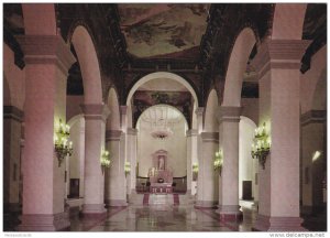 Interior View of National Cemetery, Tomb of Simon Bolivar, CARACAS, Venezuela...