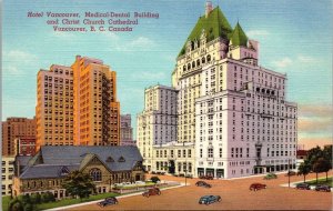 Hotel Vancouver Medical-Dental Building & Christ Church Cathedral Postcard PC3