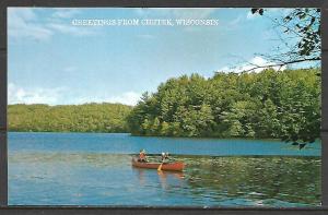 Wisconsin, Chetek - Greetings - A Little Red Rented Canoe - [WI-075]