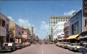 West Palm Beach Florida FL Clematis Street Scene Classic 1950s Car PC