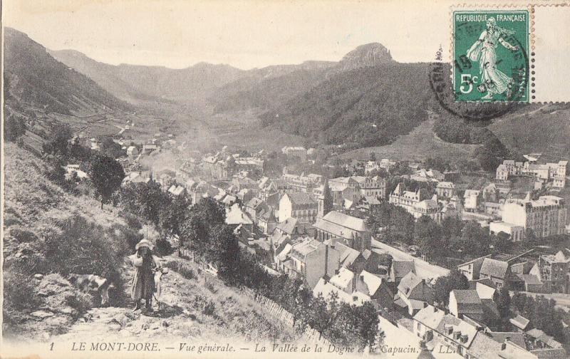 France Mont Dore valee de la dogne et le capucin vue generale