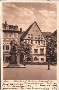 Germany Jena Denkmal Johann Friedrich Vintage Postcard 09.48