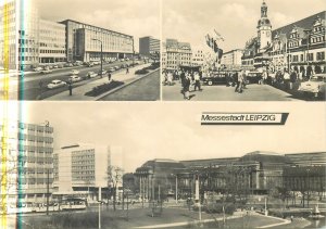 Postcard Germany Leipzig Messestadt several aspects and views 