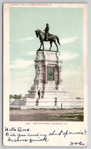 Richmond VA Lee Monument Early Detroit Publishing Udb Postcard R23