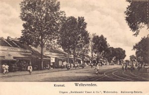 L228 Indonesia Dutch East Indies Kramat Weltevreden vintage postcard