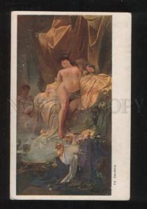 3069234 NUDE BELLY DANCER w/ SNAKE Harem HARP by ZMURKO vintage