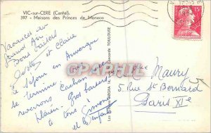 Postcard Modern Vic sur Cere (Cantal) Princes of Monaco Properties