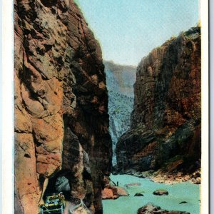 c1910s JE Haynes Shoshone Canyon Tunnel Touring Car Yellowstone Park #17236 A222