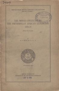 1910 Smithsonian African Expedition Geography Flowers Africa Old War WW1 Book