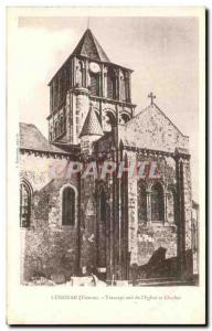 Postcard Old Lusignan Southern Transept & # 39Eglise and Steeple