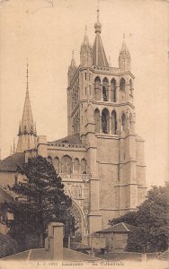 A922 Switzerland 1908 Lausanne Cathedral vintage postcard