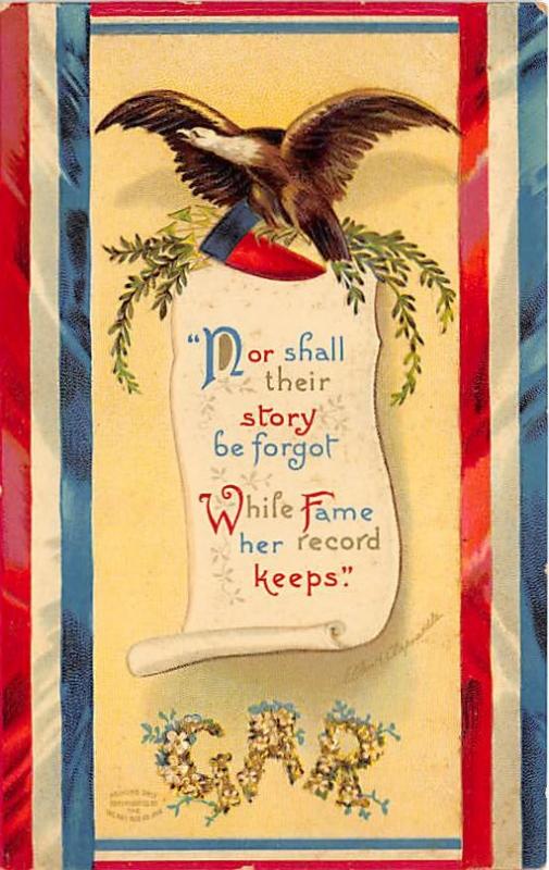 Memorial Day, Ellen H Clapsaddle, Series 973 Holiday Writing on back 
