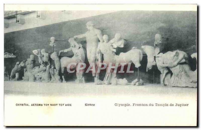 CPA Grece Greece Olympic Temple de Jupiter vue generale