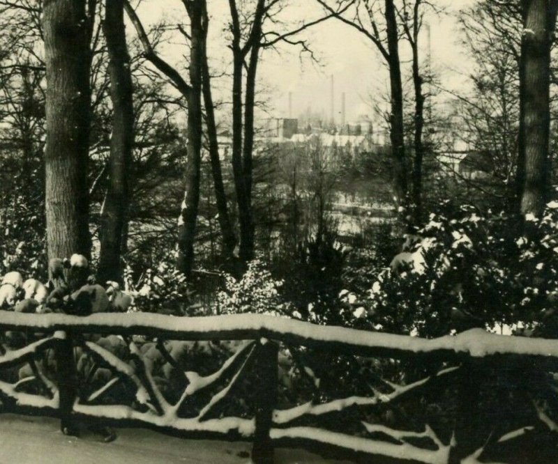 RPPC View of Heerlen Netherlands Gezicht op Heerlen winter real photo postcard