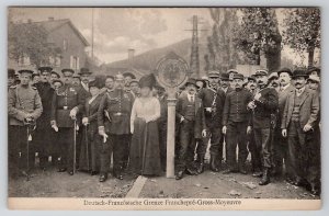 Gross Moyeuvre Deutsch Französische Grenze Franchepré France Postcard Y30