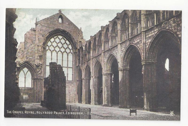 Edinburgh Scotland Holyrood Palace Chapel Royal Vtg Postcard