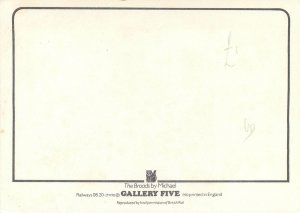 Postcard The Broads sailing ship vessel vacation time illustration