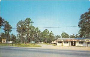 Glennville Georgia 1970s Postcard Edgewood Trailer Park & Campgrounds Grocery