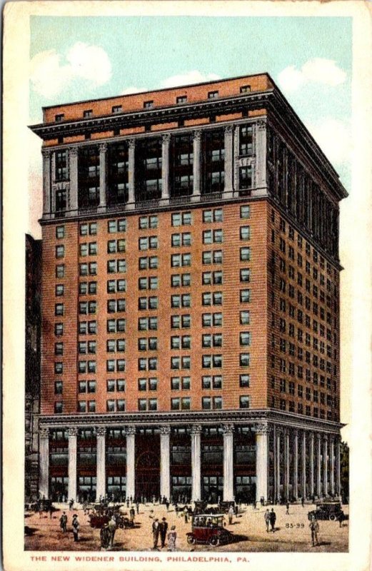 Philadelphia, PA Pennsylvania NEW WIDENER OFFICE BUILDING  1916 Vintage Postcard