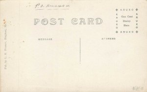 Bingham ME Post Office Interior Real Photo Postcard