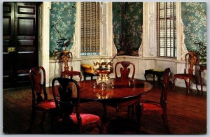 Vtg Williamsburg Virginia VA Supper Room Governor's Palace Chrome View Postcard