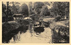 B107854 Netherlands Giefhoorn River Boat Bateau Pont real photo uk