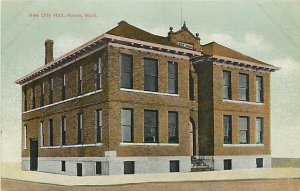 MT, Havre, Montana, City Hall Exterior View, Morris No 193630