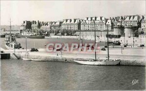 Postcard Moderne Saint Malo Boat Basin