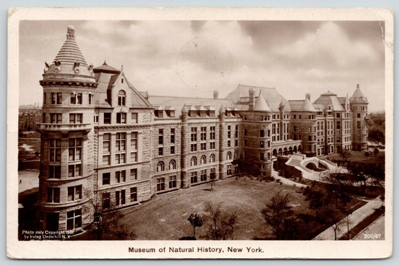 New York City~Museum of Natural History~1912 Irving Underhill RPPC 