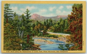 M-34206 Road along the Ammonoosuc at Lower Falls White Mountains New Hampshire