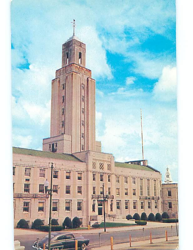 Unused Pre-1980 CITY HALL SCENE Pawtucket Rhode Island RI hs5801