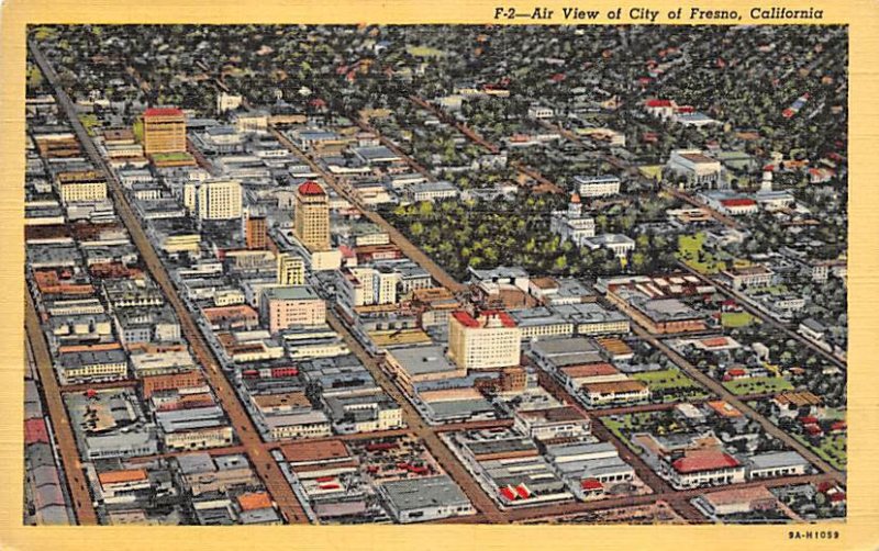 Air View of City of Fresno Fresno CA