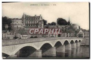 Old Postcard Amboise Chateau