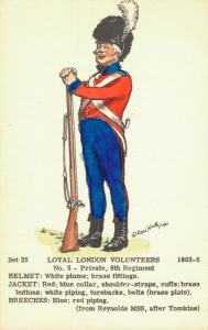 Military Loyal London Volunteers Private 8th Regiment - 01.98