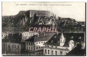 Old Postcard Belfort Le Chateau Le Chateau and the Lion In Netherlands