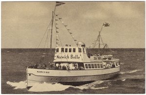 Norwich Belle, UK Sea Trips To Scroby Island, Vintage 1969 Postcard