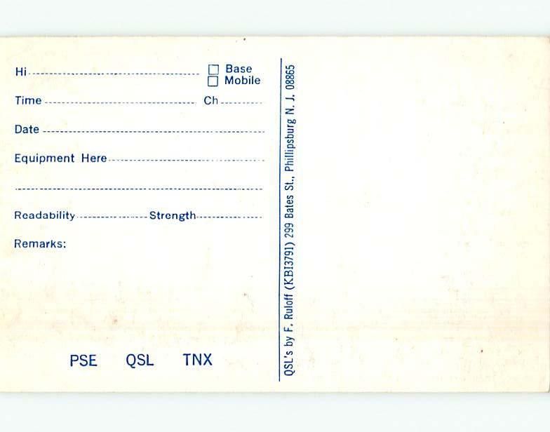 Bee - QSL CARD Easton - Avona Heights Pennsylvania Pennsylvania PA j5939