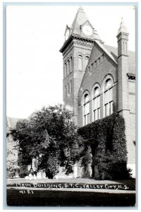 Valley City North Dakota ND Postcard Main Building S.T.C c1940's RPPC Photo