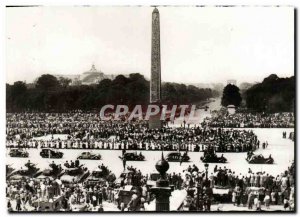 Postcard Modern Army 2nd World War Liberation of Paris FFI marched Place de l...