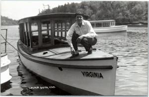 Wisconsin Dells - RPPC - Captain of the Virginia